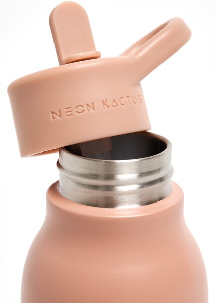 Dětská nerezová láhev, 340ml, Neon Kactus, růžová