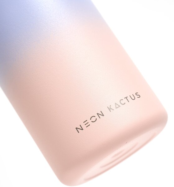 Dětská nerezová láhev, 340ml, Neon Kactus, fialovo/oranžová