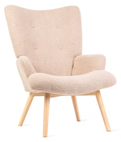 Křeslo MOSS TEDDY BOUCLE béžové 828527