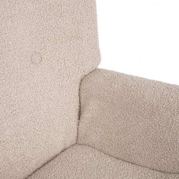 Křeslo MOSS TEDDY BOUCLE béžové 828527