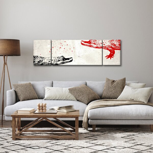 Obraz - Krokodýli (170x50 cm)