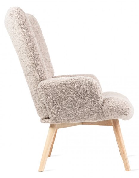 Křeslo MOSS TEDDY BOUCLE béžové 828527