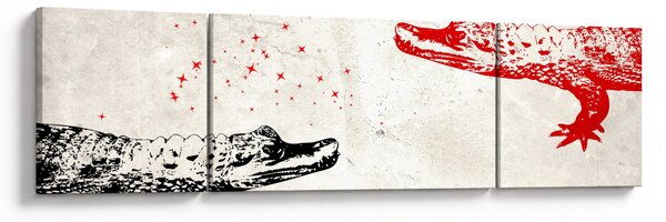 Obraz - Krokodýli (170x50 cm)