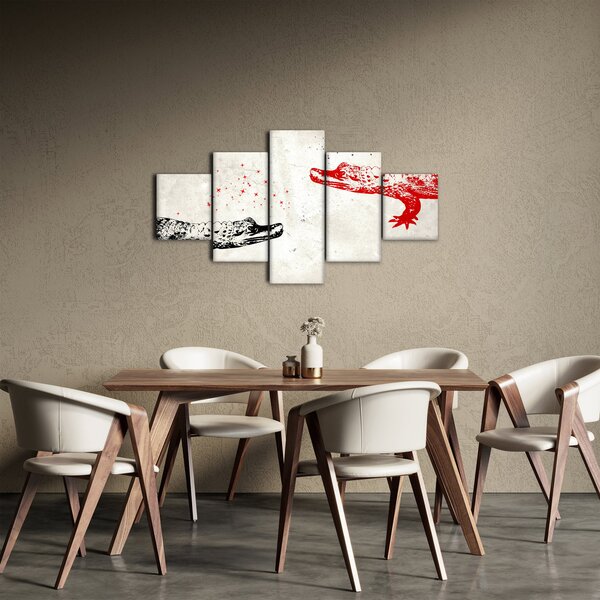 Obraz - Krokodýli (125x70 cm)