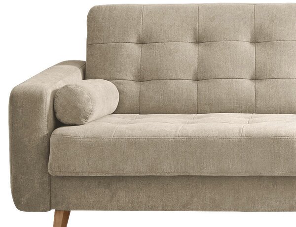 ROZKLÁDACÍ POHOVKA, textil, kompozitní dřevo, pískové barvy MID.YOU - Rozkládací pohovky, Online Only