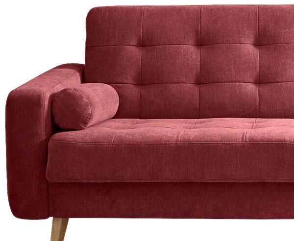 ROZKLÁDACÍ POHOVKA, textil, kompozitní dřevo, bobulová MID.YOU - Rozkládací pohovky, Online Only