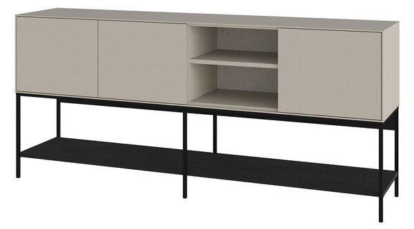 Černo-krémová komoda 180x80x40 cm Amira – Marckeric