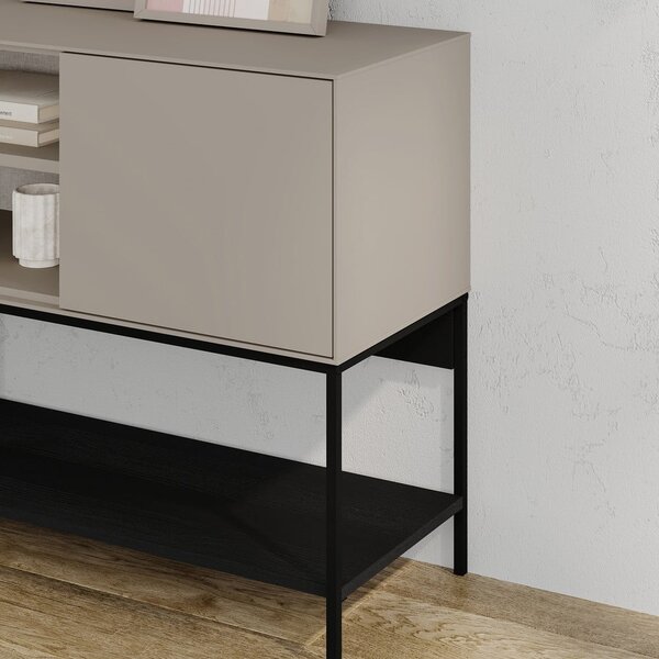Černo-krémová komoda 180x80x40 cm Amira – Marckeric