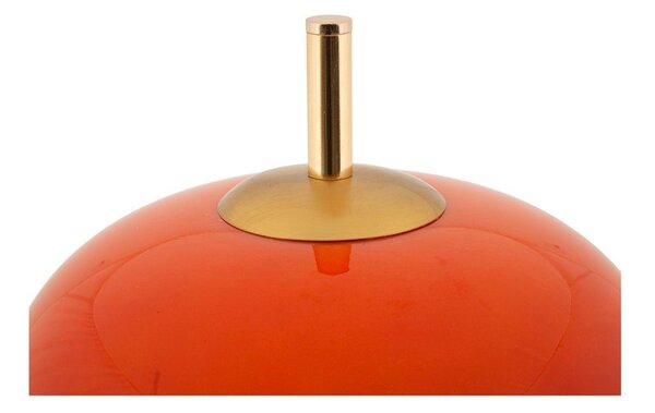 Oranžová/ve zlaté barvě kovová stolní lampa se skleněným stínidlem (výška 53 cm) Oldy – Mauro Ferretti