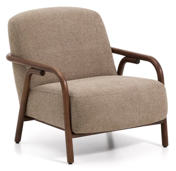 Taupe žinylkové křeslo Sylo – Kave Home