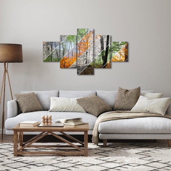 Obraz - Střídání ročních období (125x70 cm)