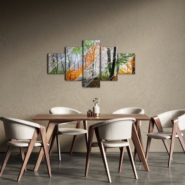 Obraz - Střídání ročních období (125x70 cm)