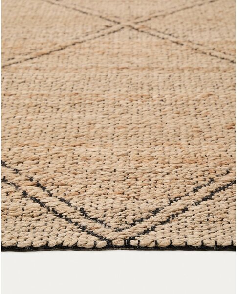 Ručně tkaný jutový koberec v přírodní barvě 200x300 cm Vallalta – Kave Home
