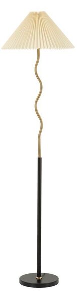Černá/ve zlaté barvě stojací lampa (výška 172 cm) Closy – Mauro Ferretti