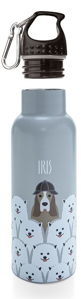 Dětská nerezová termolahev Friends, 500ml, Iris Barcelona, šedá