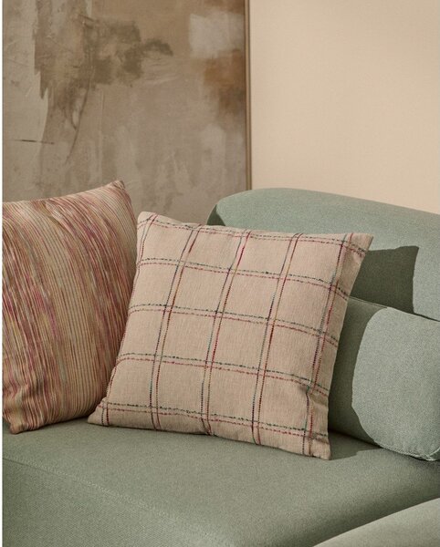 Povlak na polštář s příměsí bavlny 45x45 cm Nety – Kave Home