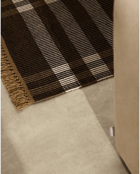 Černý oboustranný/ručně tkaný koberec 60x90 cm Barani – Kave Home