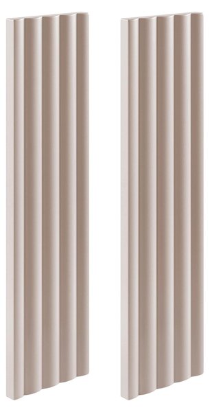 Rodan Zrcadlová Skříňka 40 cm - Šedá - Boční Panely Kašmír - Závěsná - Bezúchytková - 1dveřová - BELLO