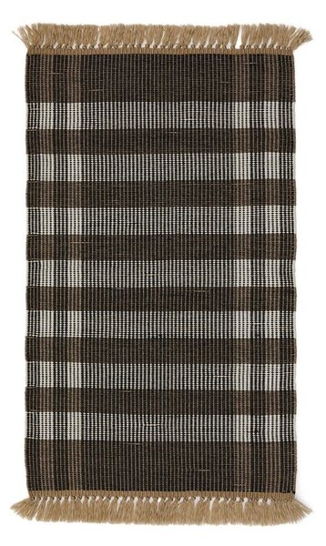 Černý oboustranný/ručně tkaný koberec 60x90 cm Barani – Kave Home