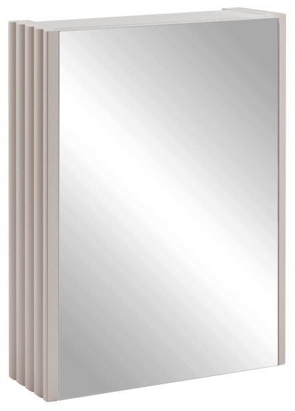 Rodan Zrcadlová Skříňka 40 cm - Šedá - Boční Panely Kašmír - Závěsná - Bezúchytková - 1dveřová - BELLO