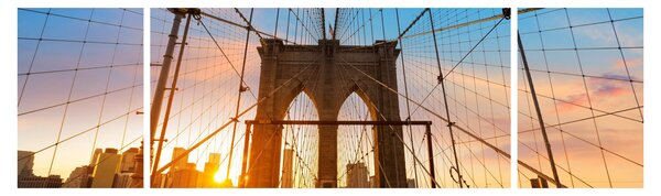 Obraz - Brooklynský most, Manhattan, New York (170x50 cm)