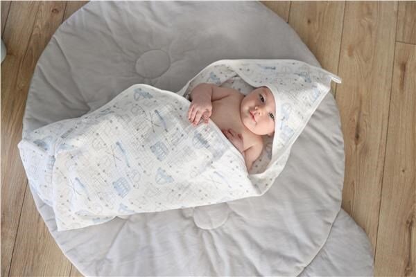 Dětská hrací deka New Baby Bear warm grey
