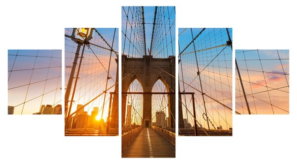 Obraz - Brooklynský most, Manhattan, New York (125x70 cm)