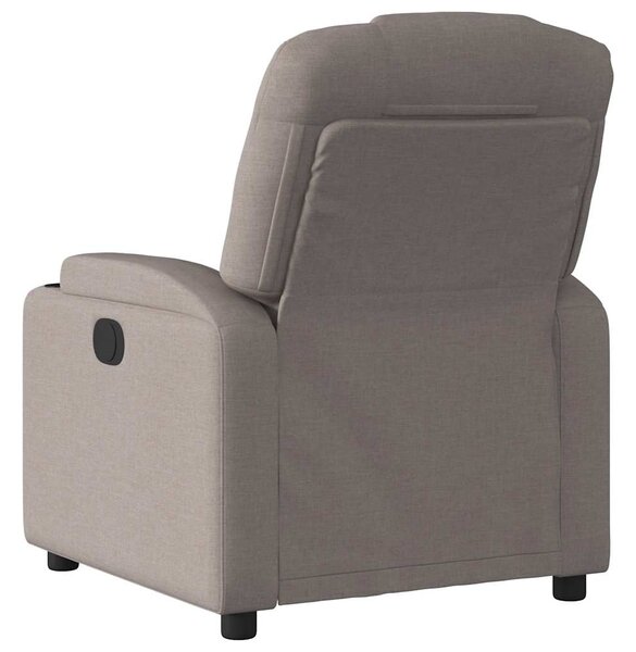 Elektrické polohovací křeslo taupe textil 3204352