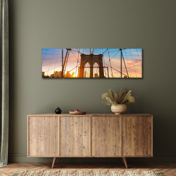 Obraz - Brooklynský most, Manhattan, New York (170x50 cm)
