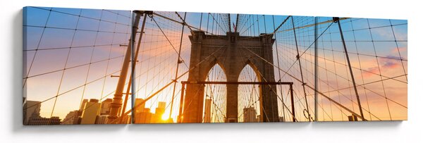 Obraz - Brooklynský most, Manhattan, New York (170x50 cm)
