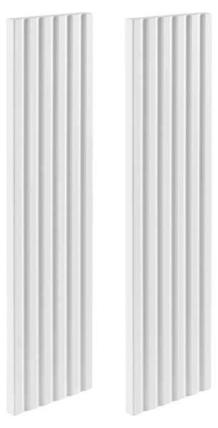 Rodan Zrcadlová Skříňka 40 cm - Šedá - Bílé Boční Panely - Závěsná - Bezúchytková - 1dveřová - FLOW
