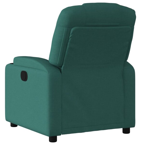 Elektrické polohovací křeslo tmavě zelené textil 3204350