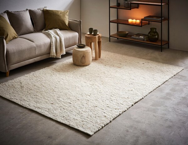 RUČNĚ TKANÝ KOBEREC, 60/110 cm béžová Linea Natura - Online Only koberce & rohožky, Online Only
