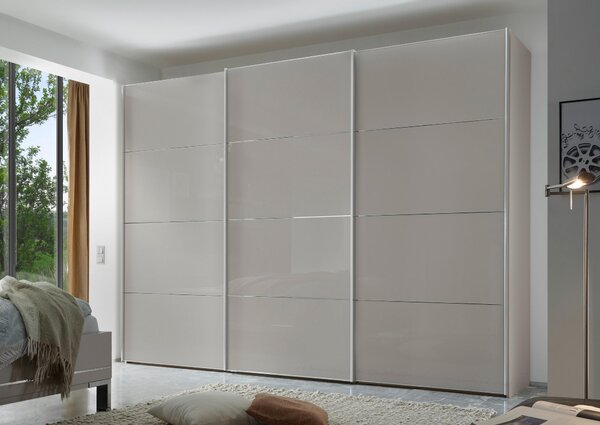 SKŘÍŇ S POSOUVACÍMI DVEŘMI, pískové barvy, 280/222/68 cm Moderano - Šatní skříně