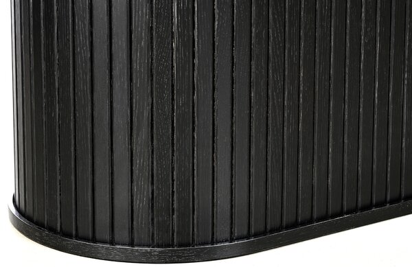 Unique Furniture Černý dubový jídelní stůl Nola 180 x 95 cm