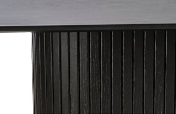 Unique Furniture Černý dubový jídelní stůl Nola 180 x 95 cm