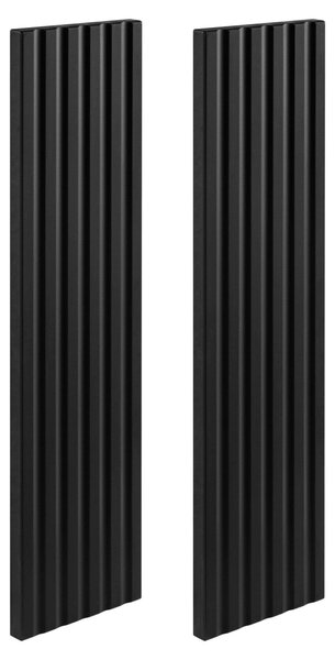 Rodan Zrcadlová Skříňka 40 cm - Šedá - Černé Boční Panely - Závěsná - Bezúchytková - 1dveřová - FLOW