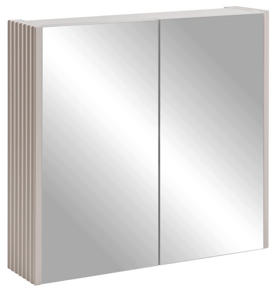 Rodan Zrcadlová Skříňka 60 cm - Šedá - Boční Panely Kašmír - Závěsná - Bezúchytková - 2dveřová - VENA