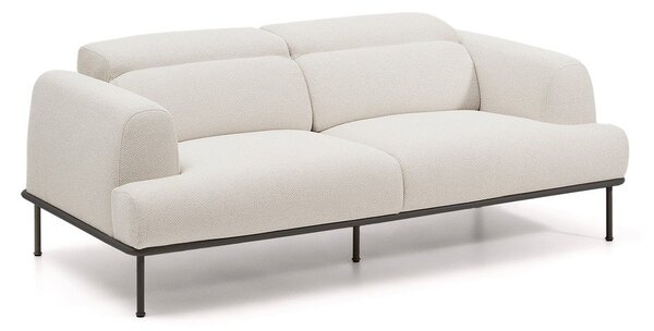 Béžová žinylková polohovací pohovka 214 cm Aurum – Kave Home
