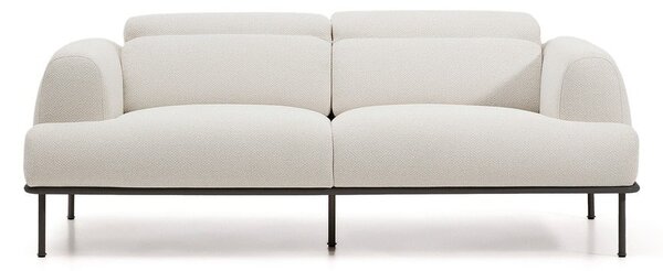 Béžová žinylková polohovací pohovka 214 cm Aurum – Kave Home