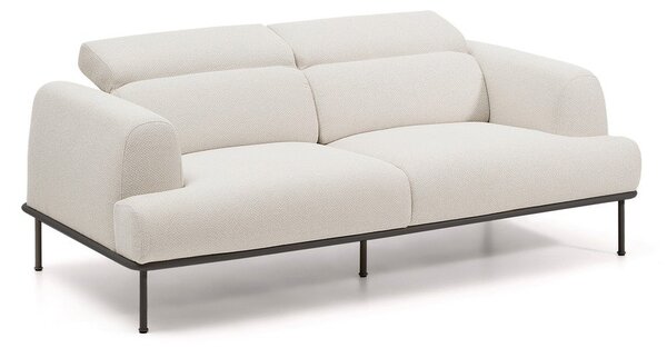 Béžová žinylková polohovací pohovka 214 cm Aurum – Kave Home