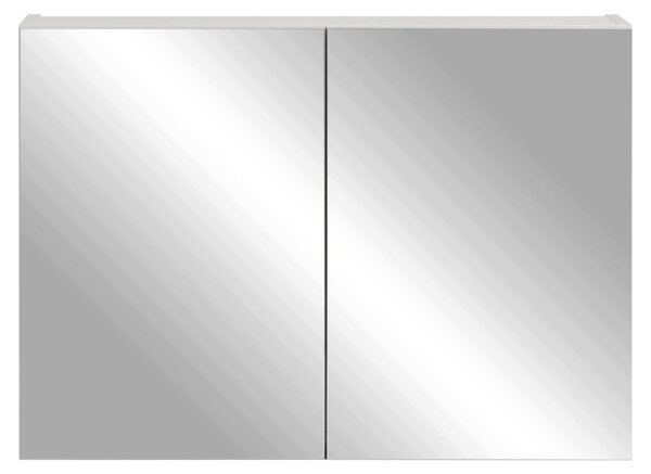 Rodan Koupelnová Zrcadlová Skříňka 80 cm - Šedá - Závěsná - Bezúchytková - 2dveřová