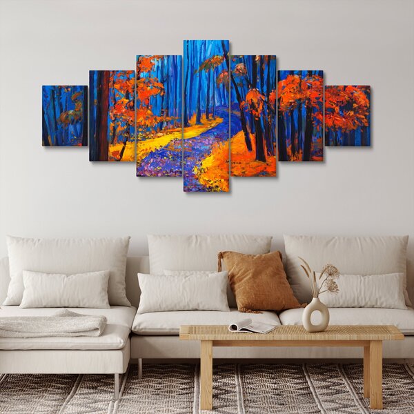 Obraz podzimního lesa (210x100 cm)