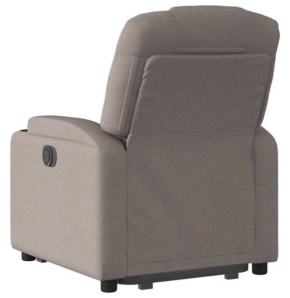 Elektrické zvedací polohovací křeslo taupe textil 3204400