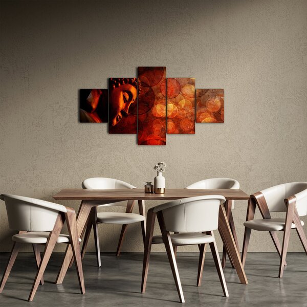 Obraz - Buddha v červených tónech (125x70 cm)