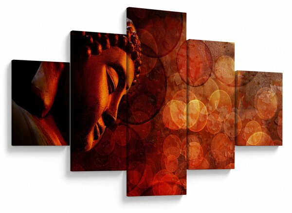 Obraz - Buddha v červených tónech (125x70 cm)