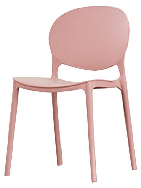 Skandinávská minimalistická jídelní židle s dřevěnými nohami