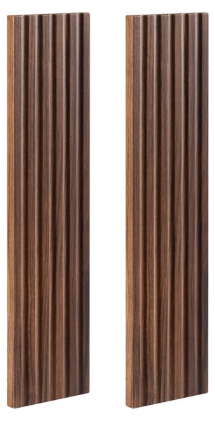 Rodan Zrcadlová Skříňka 40 cm - Šedá - Boční Panely Dub Ořech - Závěsná - Bezúchytková - 1dveřová - FLOW