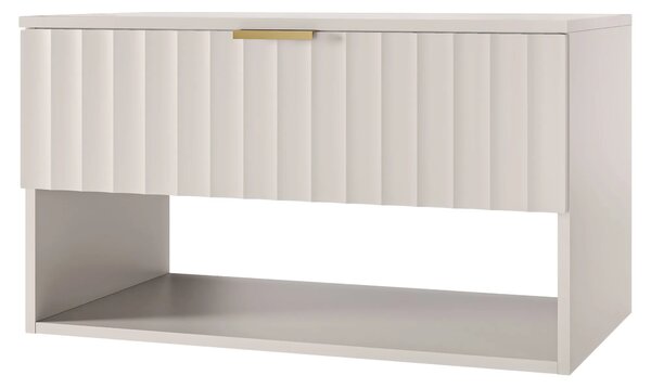 Hector Závěsná skříňka pod umyvadlo Hana 80 cm kašmírová/zlatá