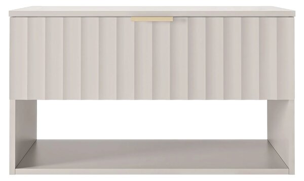 Hector Závěsná skříňka pod umyvadlo Hana 80 cm kašmírová/zlatá